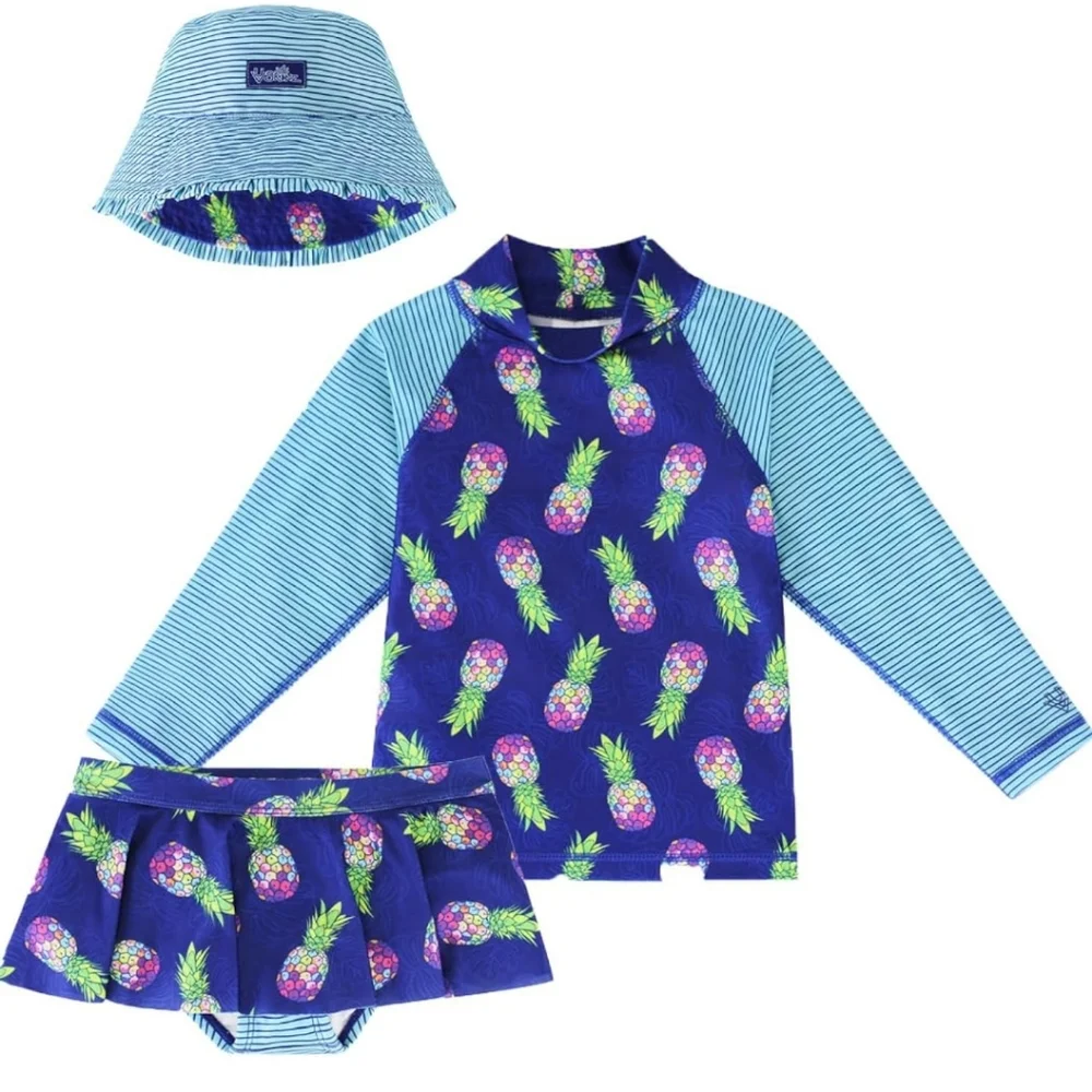 NEW! UV Skinz Swimwear Set With Reversible Hat, UPF 50+ Sun Protection